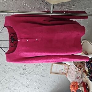 Select + Trend dark pink fuzzy sweater. Size XL.